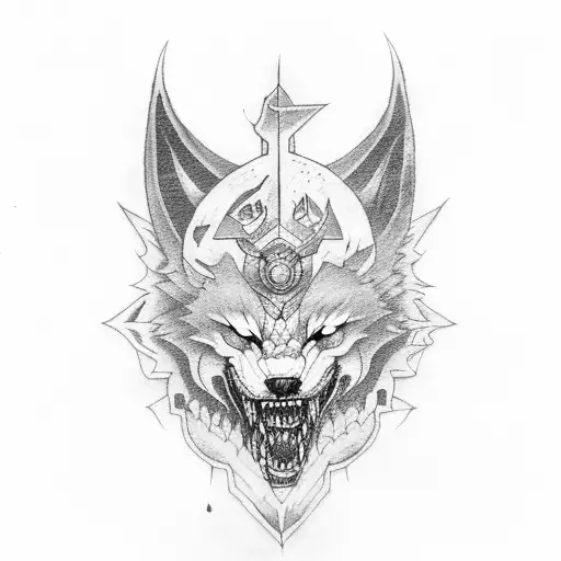 Fear The Furia Of Fenrir The Dark Wolf