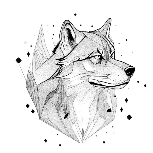 A Lone Wolf Side Profile