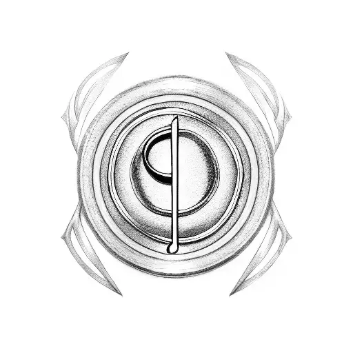 Musical Notes Intertwined With A Police Badge