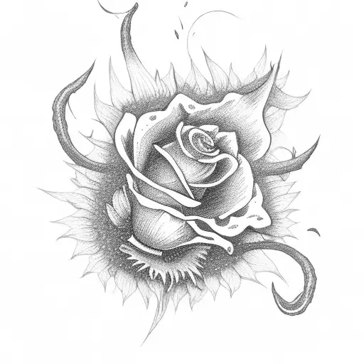 Grim Reaper In A Flower Field