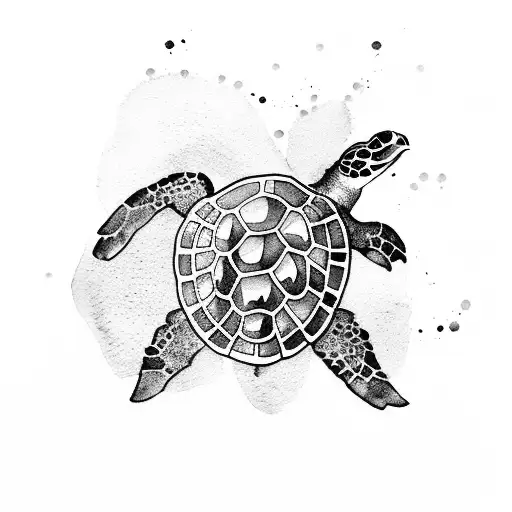 Watercolor Sea Turtle