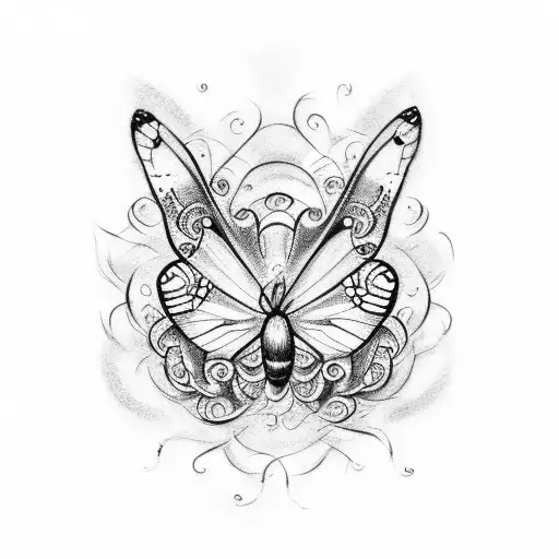 The Word Smile With Butterfly