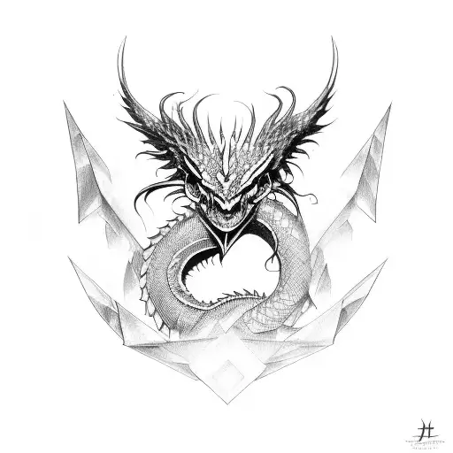 Rune Dragon On Shoulder