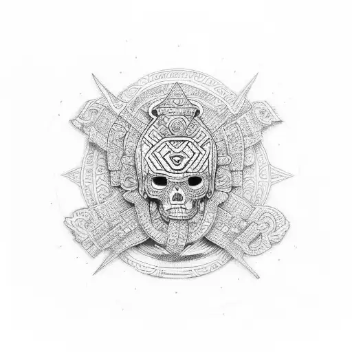 Mayan Tribal For The Back Neck