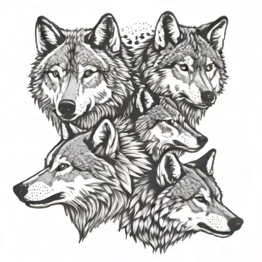 Wolves With Different Characteristics