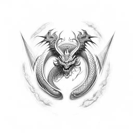 Rune Dragon On Shoulder