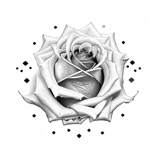 Rose With Names Of Mike And Matilda The M Is Heart