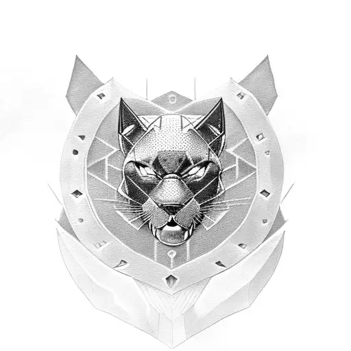 A Black Panther Fused With A Cpu