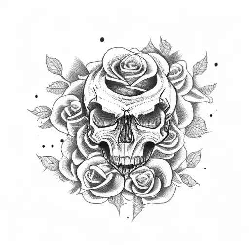 Skull And Roses