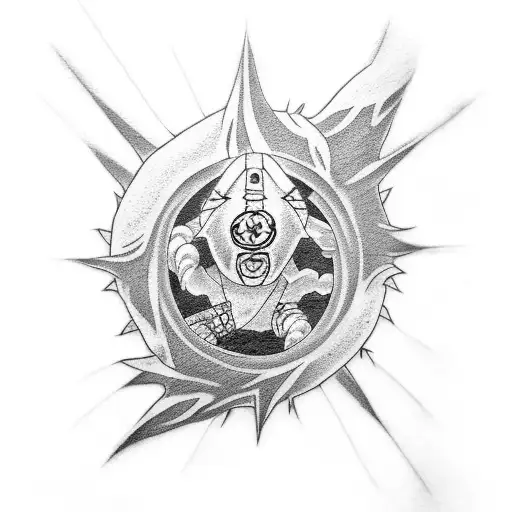 Tattoo Which Contains Madara Jiraiya And Pain From Naruto