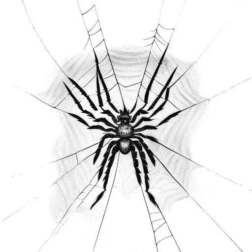 Spider With A Web Sleeve