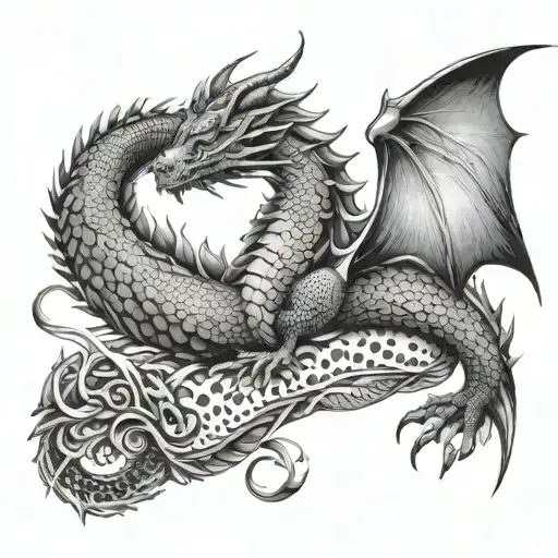 A Magical Tattoo Design Based On The Bond Between A Dragon And Its Rider