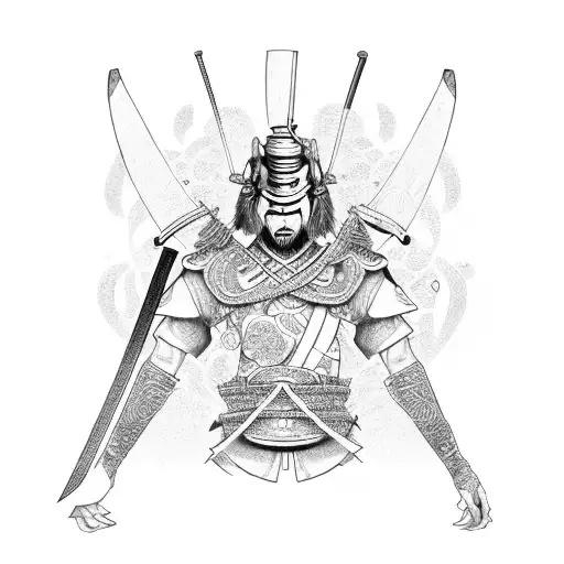 Samurai With Sword Piercing His Heart