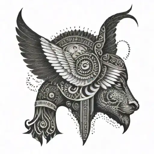 Combining Albanian Symbols With Egyptian Hieroglyphics