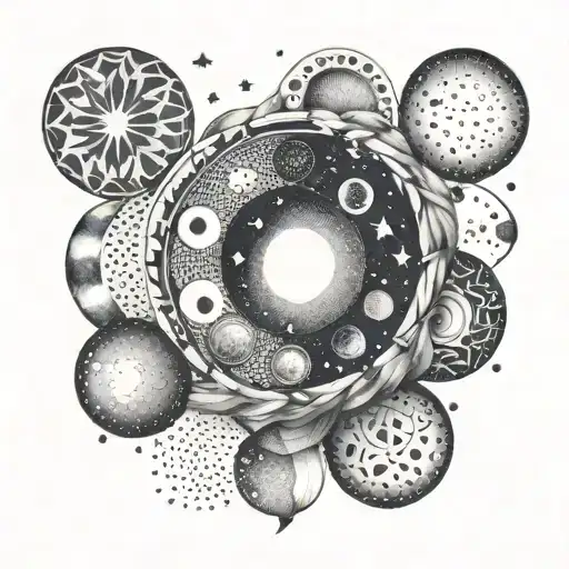 Moon Phases Intertwined