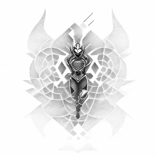 A Dotwork Tattoo Of A Soundwave From A Bass Guitar Riff