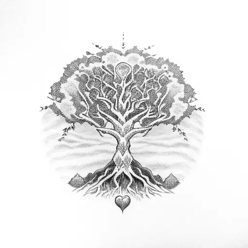 Tree Of Life With Heart