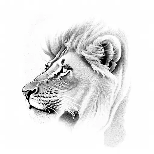 3 Lion Cubs Of Different Ages