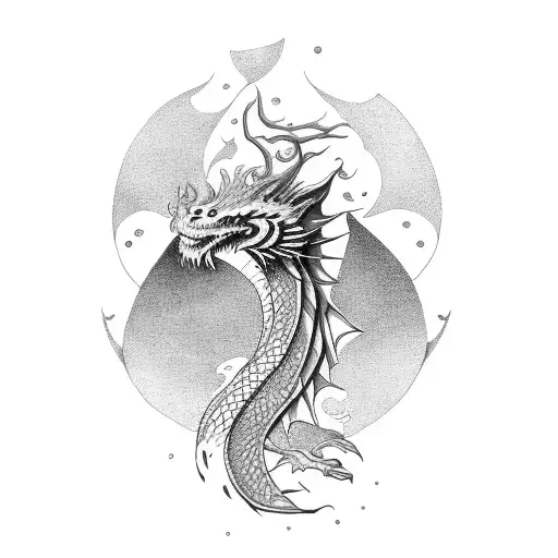 Tattoo With The Words Alessandra Joana Carolina E Beatriz Making The Shape Of A Dragon