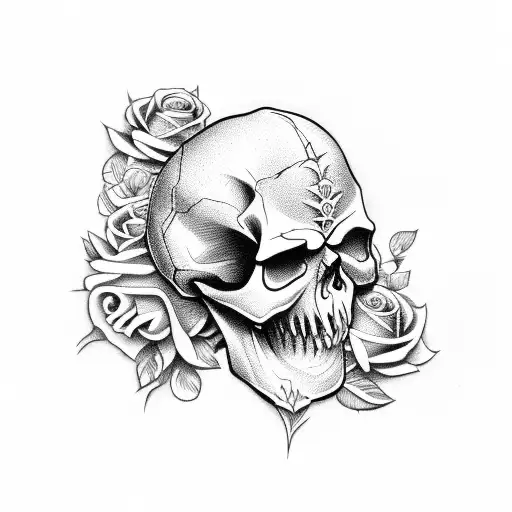 Skull And Roses