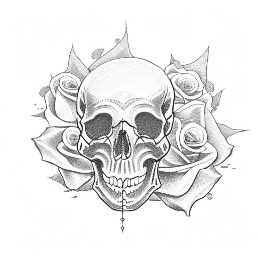 Skull And Roses