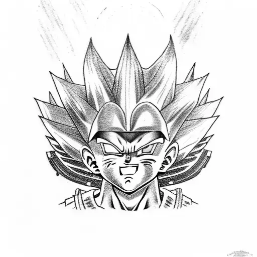 Chibi Vegeta With Halo On Head Smiling