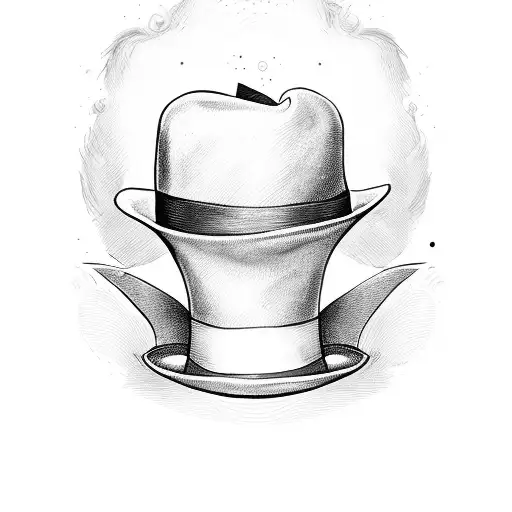 Tarot Card Of A Top Hat And Heart