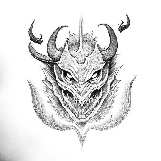 Devil Fighting With Dragon