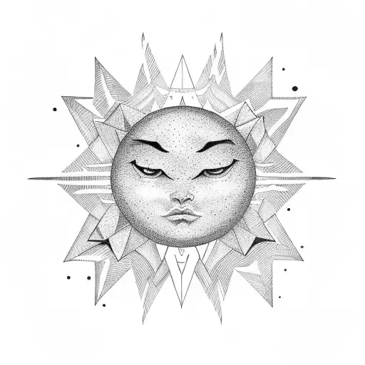 Minimal Sun Moon Stars