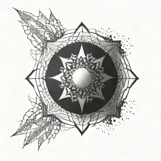 Incorporate The Word 'Energuate' Into A Geometric Sun