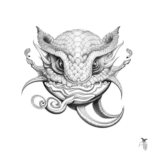 An Ouroboros Made Of Baby Animals