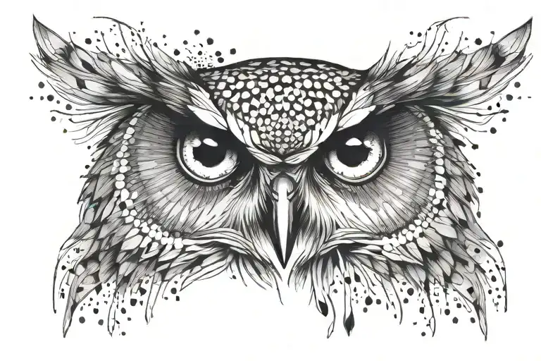 Owl Eyes Tattoo For The Inside Of The Upper Arm
