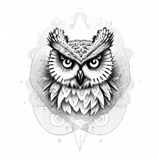 A Majestic Owl Perched On A Hiking Boot