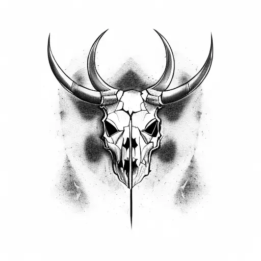 Gothic Bull Skull Bdsm