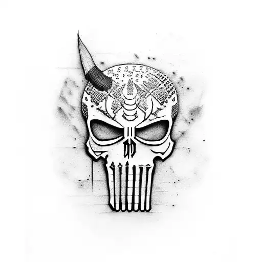 Mix Bamboo Shoots With Punisher Skull