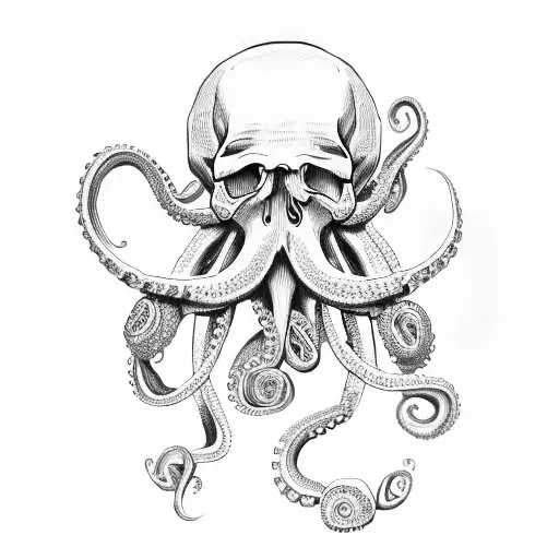 Skull And Octopus