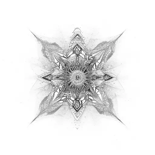 An Abstract Representation Of A Turntable Mixing With Psychedelic Patterns