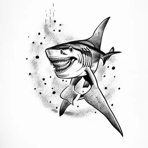 Shark With Skull
