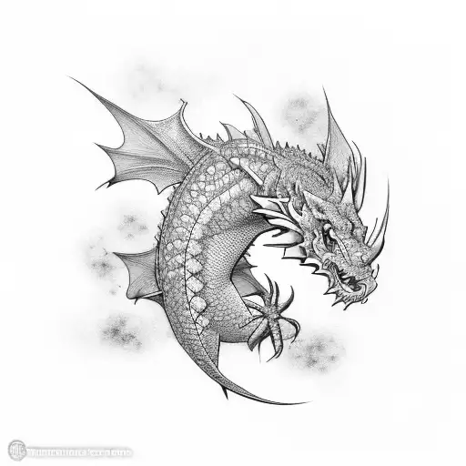 Tatuaje Brazo Completo Hombre Dragon Rodeado De Peces Koi