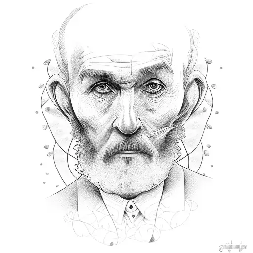 Old Man Under A Tree