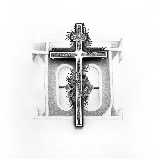 Catholic Cross Shaped Like The Letter J