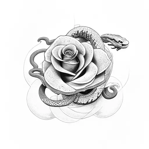 Snake And Rose