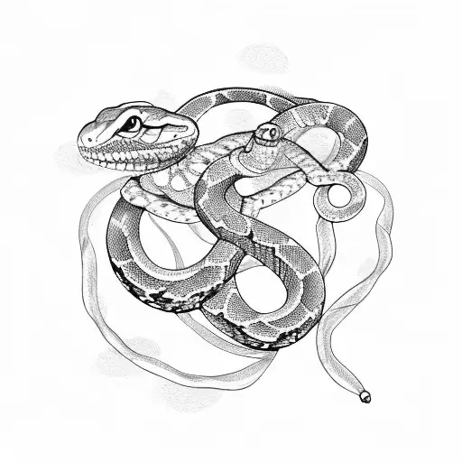 Snake Circle With Dagger