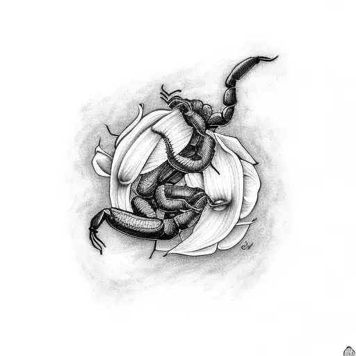 Scorpion And Daffodil