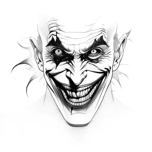 The Joker Saying Ha Ha