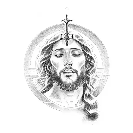 Man Kneeling Before Jesus