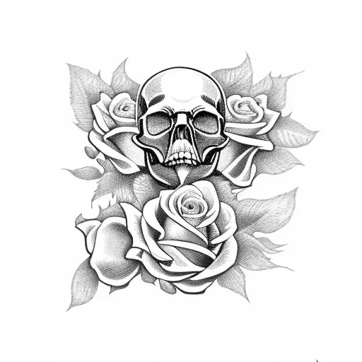 Skull And Roses