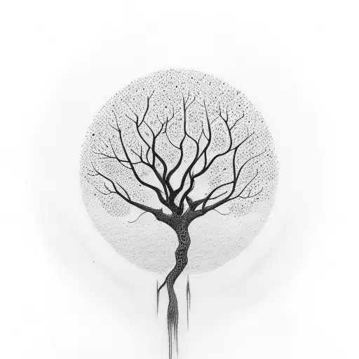 Tree With 7 Heads Minimalist