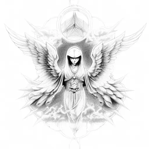 Seraphim Angel Symmetrical Eyes Everywhere Demon