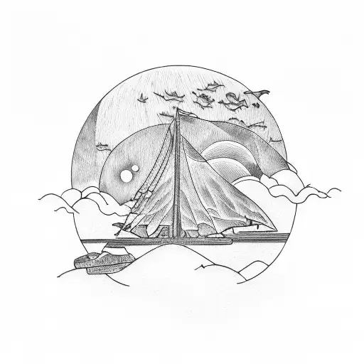 Sunset Beach And Family